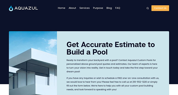 Aquazul Custom Pools