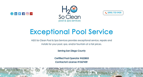 H2O So Clean Pool & Spa Services