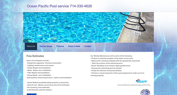 OCEAN PACIFIC POOL SERVICE