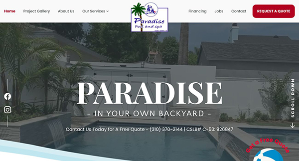 Paradise Pool and Spa