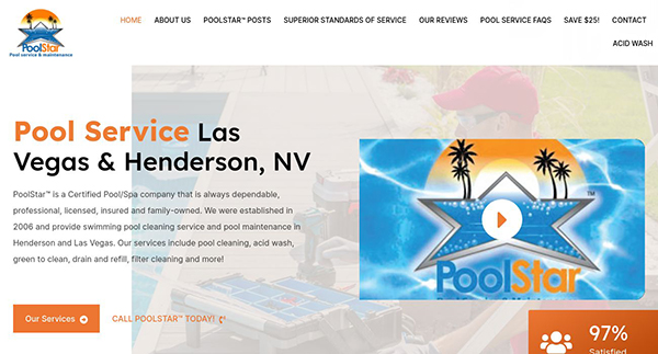 PoolStar Pool service and maintenance.