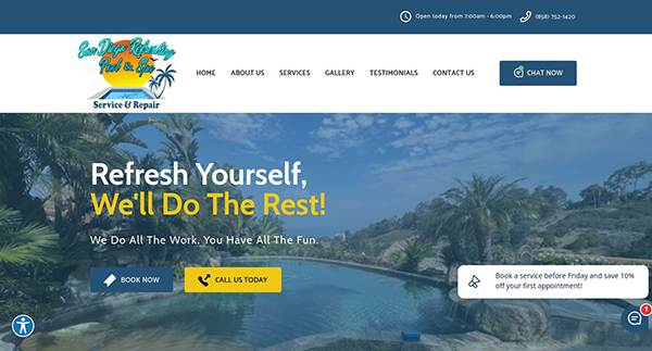 San Diego Refreshing Pool & Spa